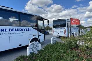 KÂĞITHANE BELEDİYESİ’NDEN MEZARLIK ZİYARETLERİNE DÜZENLİ SERVİS